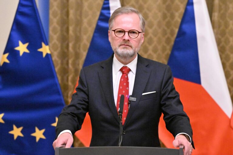 Tschechiens Ministerpräsident Petr Fiala: Er plädiert für eine gemeinsame Lösung der EU-Ländern beim Thema Migration