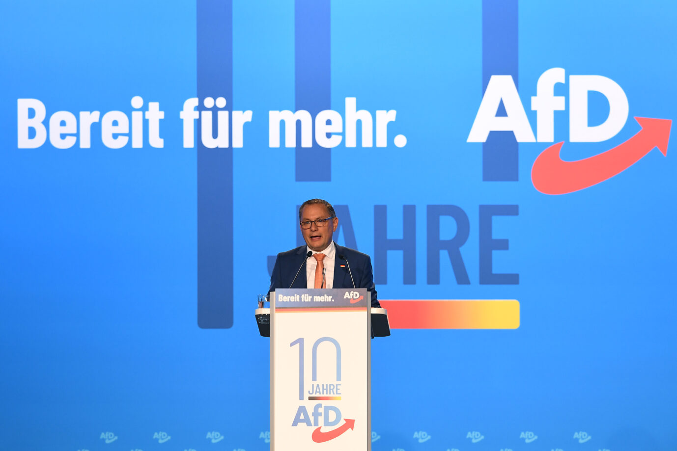 Bundessprecher Tino Chrupalla redet auf dem AfD-Parteitag auch über Sonneberg