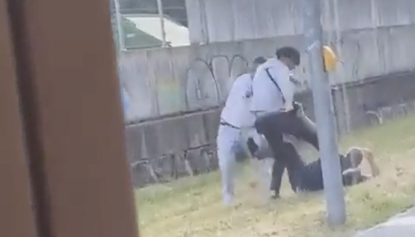 Videoausschnitt: Grundlos losgeprügelt Foto. Screenshot/Twitter Täter ist Afghane