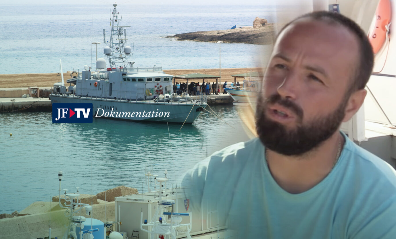 Italienisches Marineschiff und ein ansässiger Fischer: So läuft die illegale Einwanderung nach Europa Foto/Montage: JF