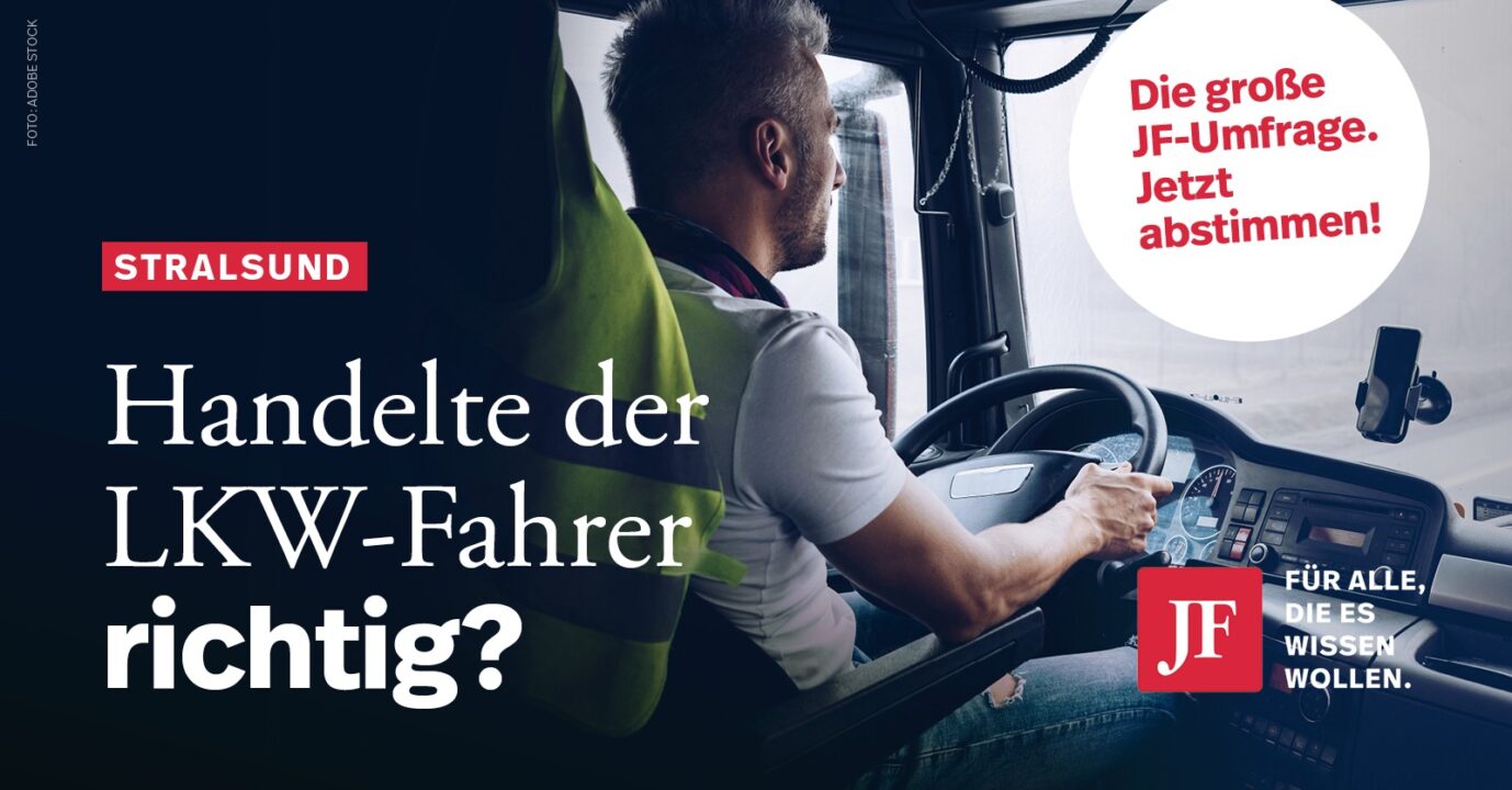 JF- Umfrage zum LKW-Fahrer von Stralsund.