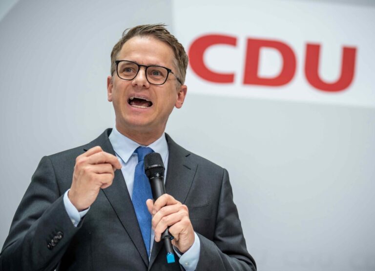 Für den CDU-Generalsekretär Carsten Linnemann muss ein neuer Ruck durch Deutschland gehen Foto: picture alliance/dpa | Michael Kappeler