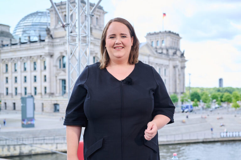 Das Bild zeigt die Grünen-Bundesvorsitzende Ricarda Lang.