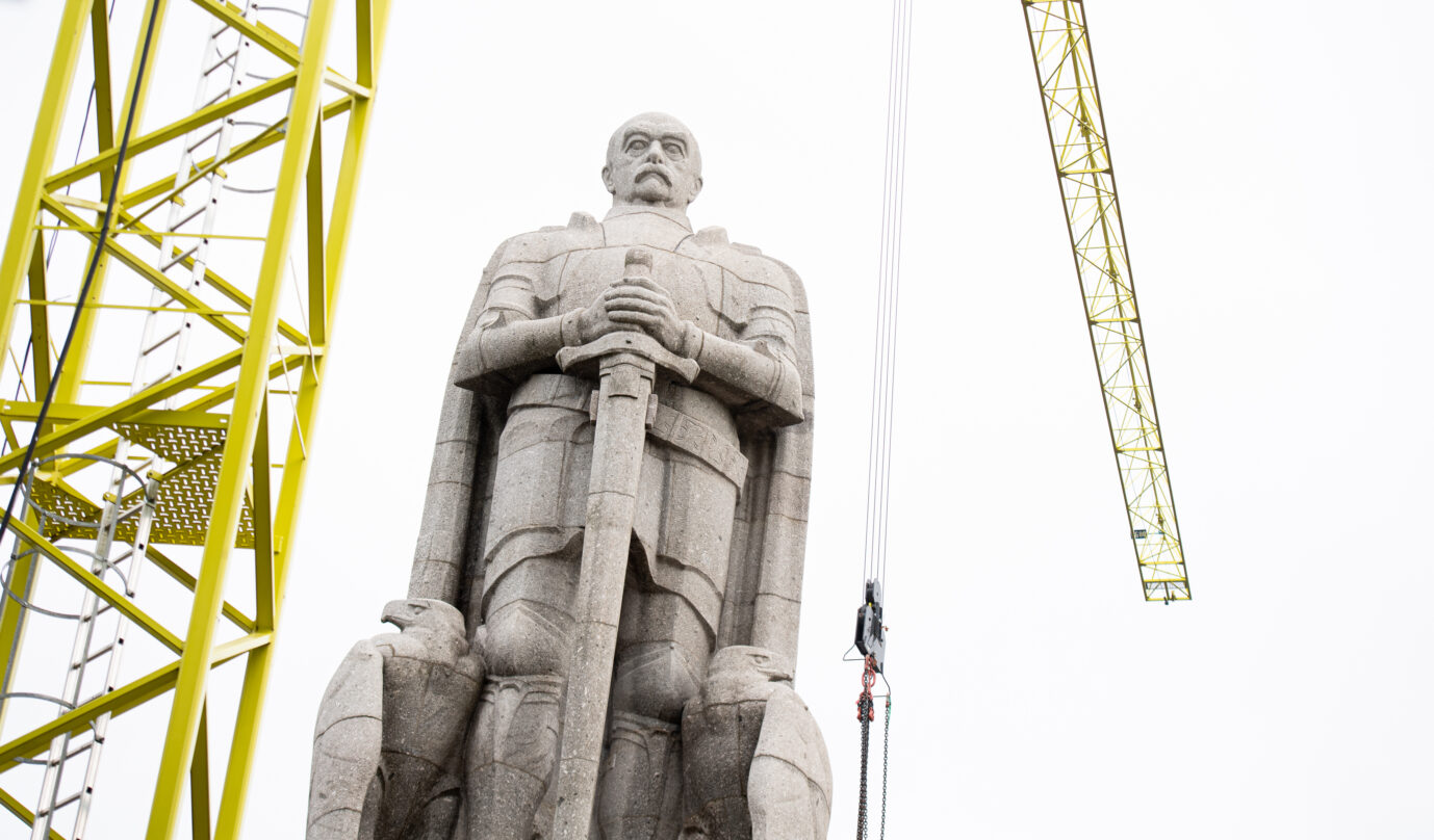 Weil keiner der Entwürfe genügte, musste der über 200.000 Euro teure Wettbewerb um ein neues Bismarck Denkmal abgebrochen werden Foto: picture alliance/dpa | Daniel Reinhardt