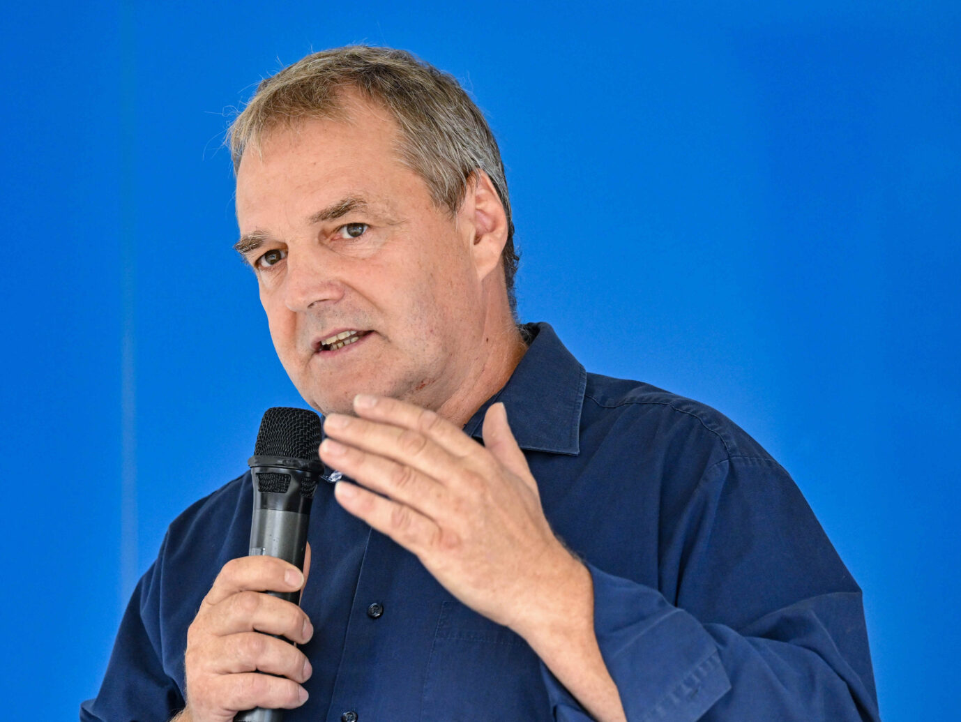 Falk Janke von der AfD Märkisch-Oderland verliert die Wahl zum Bürgermeister in Seelow, Brandenburg: Er sieht das auch als Folge von gestreuten Gerüchten über ihn Foto: picture alliance/dpa | Patrick Pleul