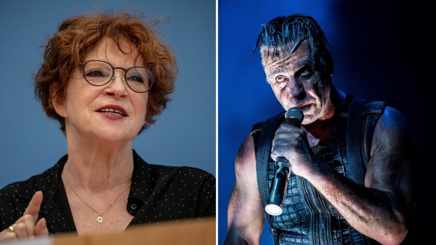 Spenden: Die Gründerin der Amadeu-Antonio-Stiftung, Anetta Kahane, und Rammstein-Sänger Till Lindemann.