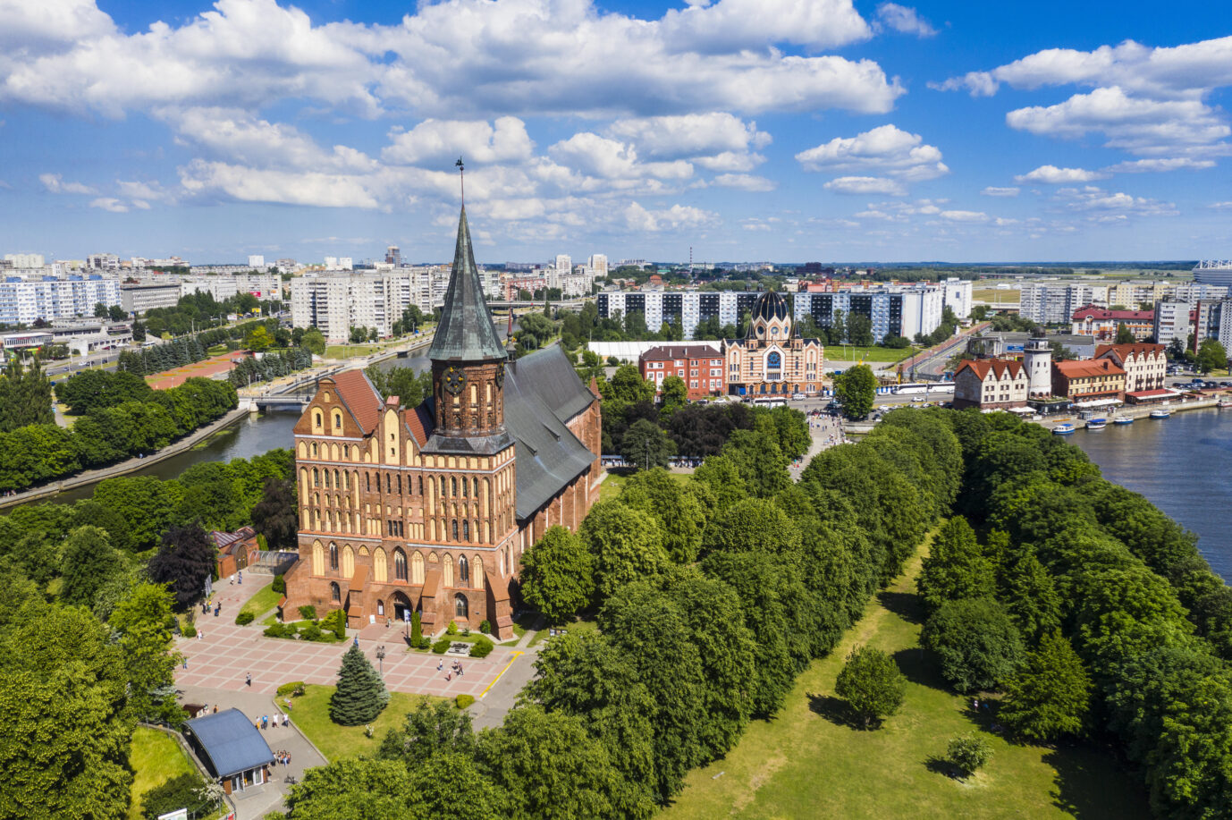 Königsberger Dom aus der Luft fotografiert