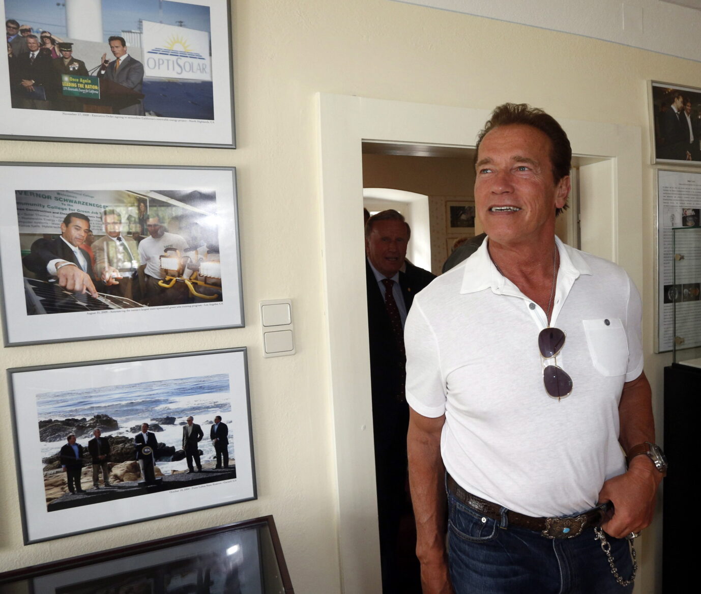 Schwarzenegger auf einer Visite in der österreichischen Heimat und in den Zimmern seiner Kindheit und Jugend Foto: picture alliance / dpa | Markus Leodolter