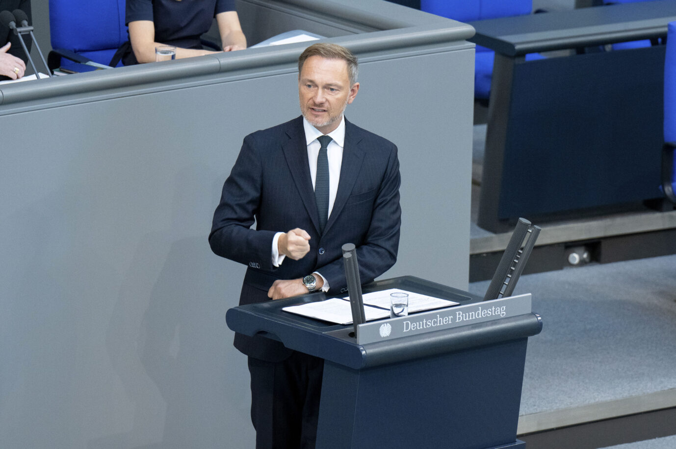 Finanzminister Christian Lindner im Bundestag: Die Staatsverschuldung in Deutschland wird immer höher.