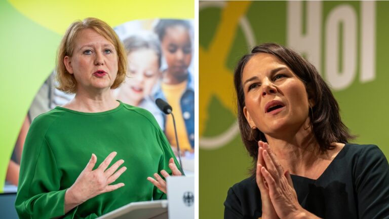 Viel Steuergeld für Social Media: Die grünen Ministerinnen Lisa Paus (links) und Annalena Baerbock.