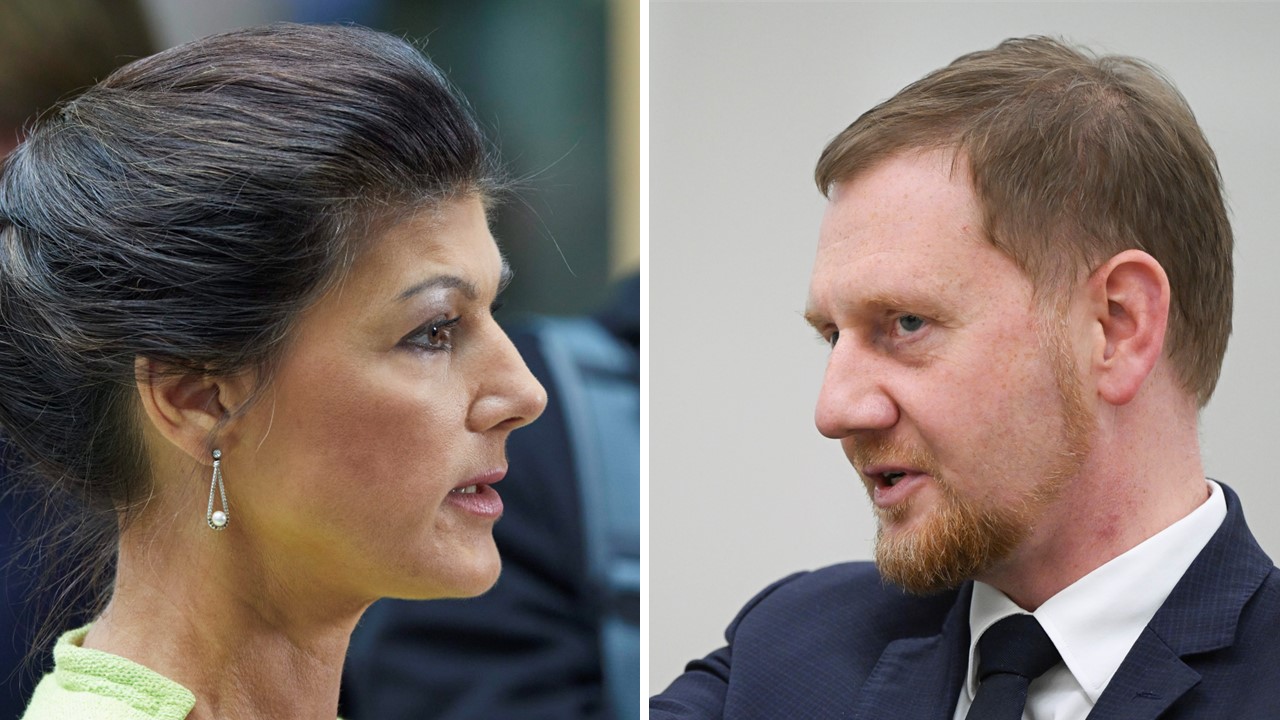 Anti-AfD-Koalition? Ex-Linke Sahra Wagenknecht und Sachsens Ministerpräsident Michael Kretschmer (CDU).
