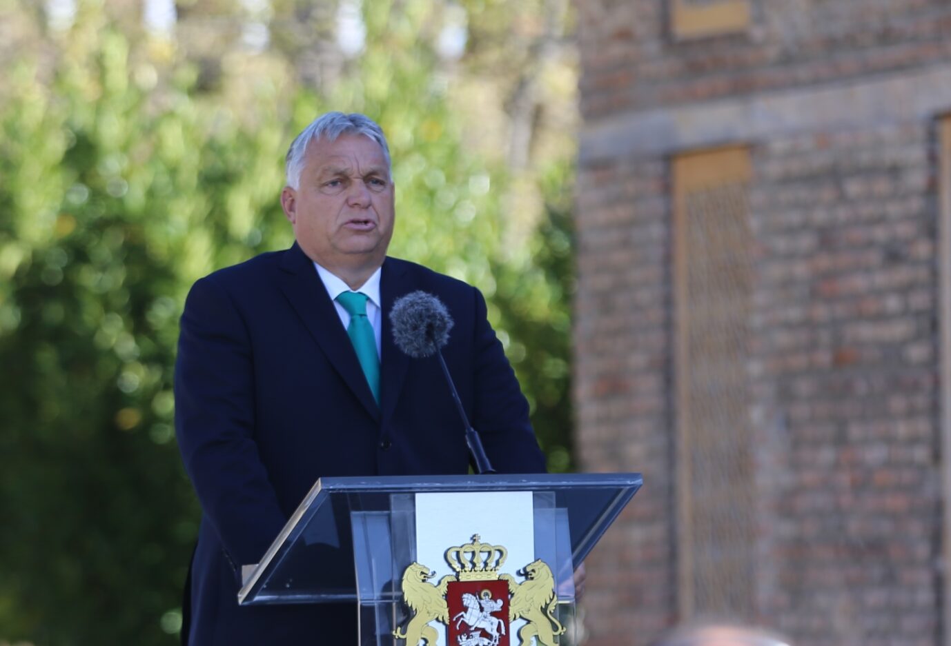 Auf dem Foto befindet sich Viktor Orban während einer Rede. (Themenbild)