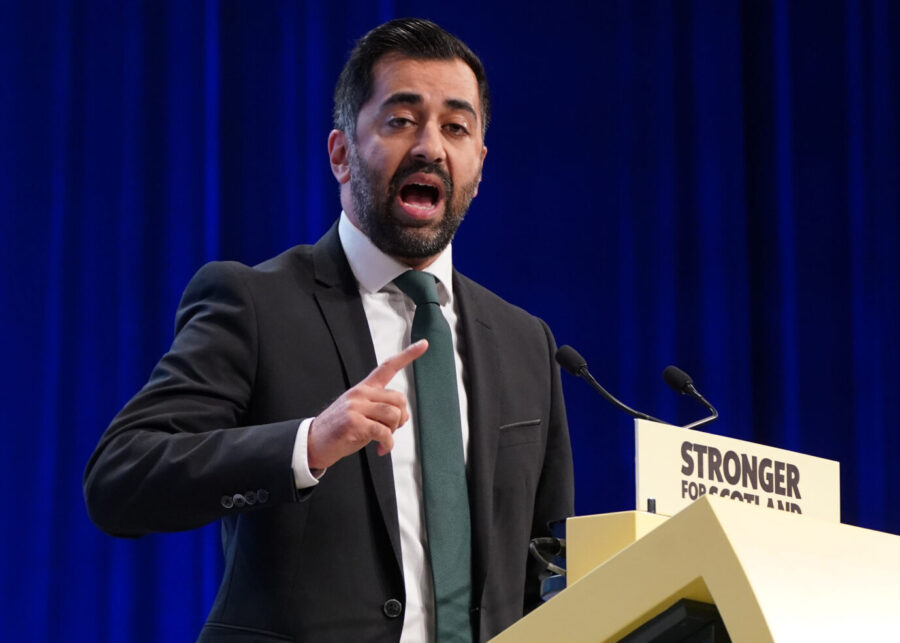 Schottlands Ministerpräsident Humza Yousaf fordert auf der Konferenz der SNP einen Umsiedlungsplan für das „Volk von Gaza“.