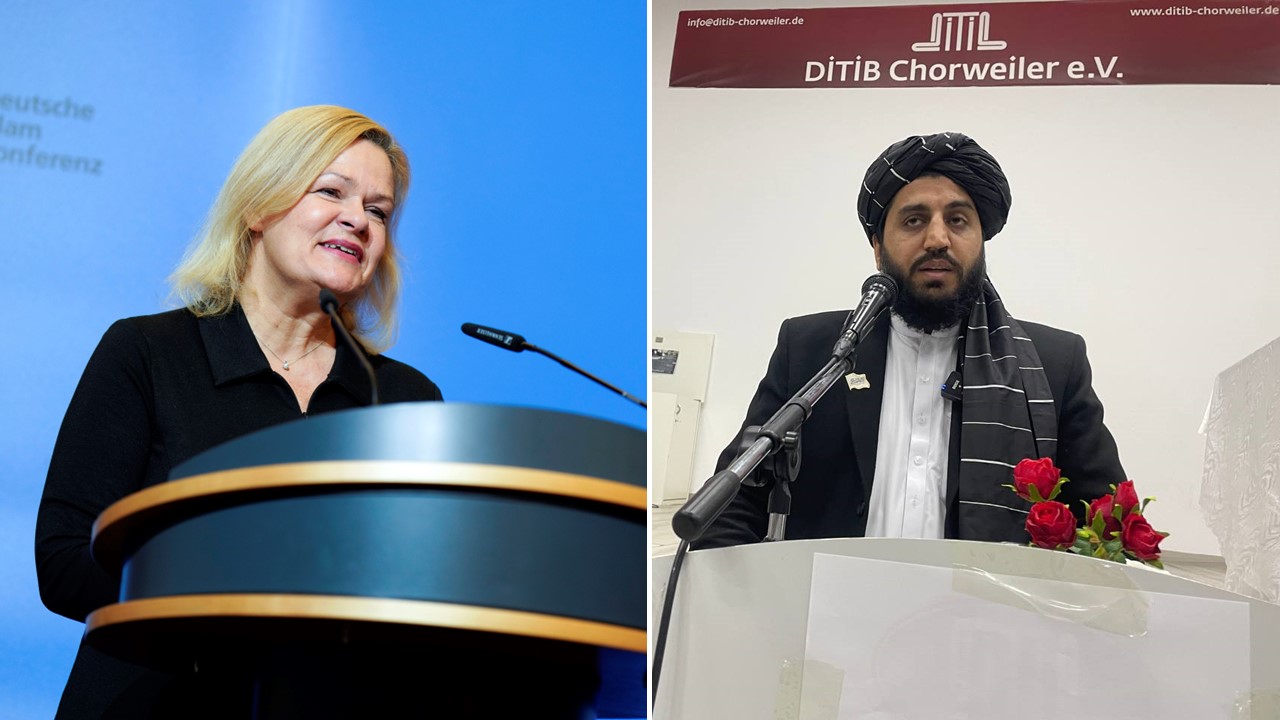 Bundesinnenministerin Nancy Faeser (SPD) hat vom Auftritt des Taliban-Funktionärs Omar in Köln nach Angaben gegenüber der JF nichts gewußt.