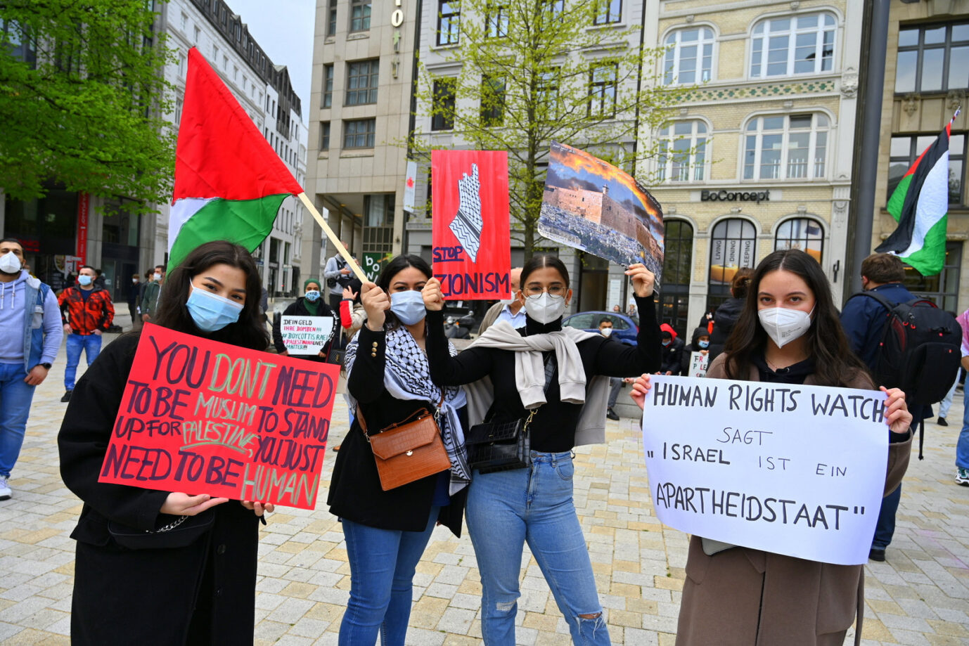 Antiisraelische Demonstration in Hamburg: AfD wehrt sich gegen Ordnungsruf weil sie vor importiertem Antisemitismus warnt.