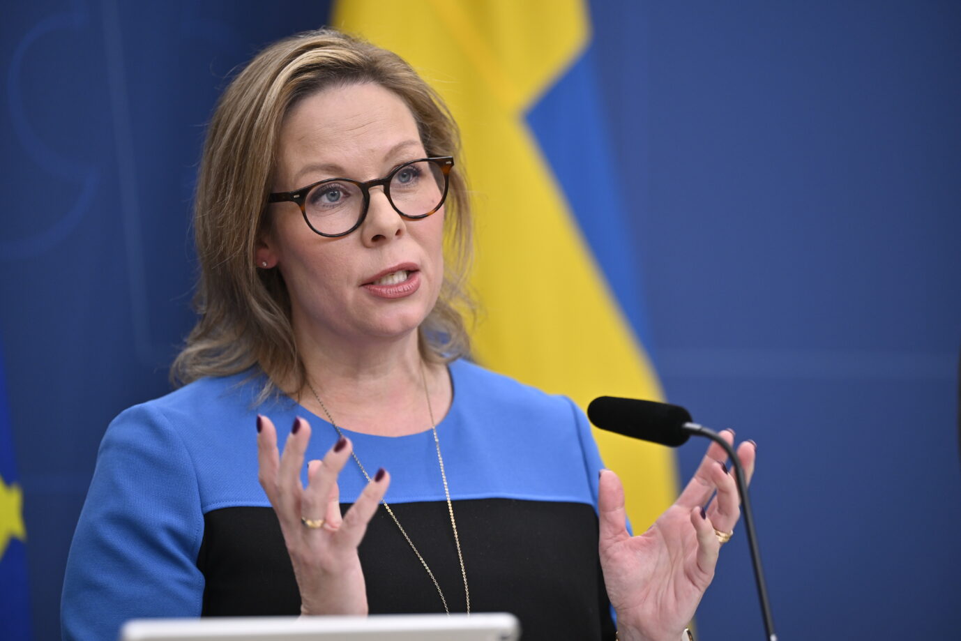 Auf dem Foto befindet sich Schwedens Migrationsministerin Maria Malmer Stenergard. (Themenbild/Symbolbild)