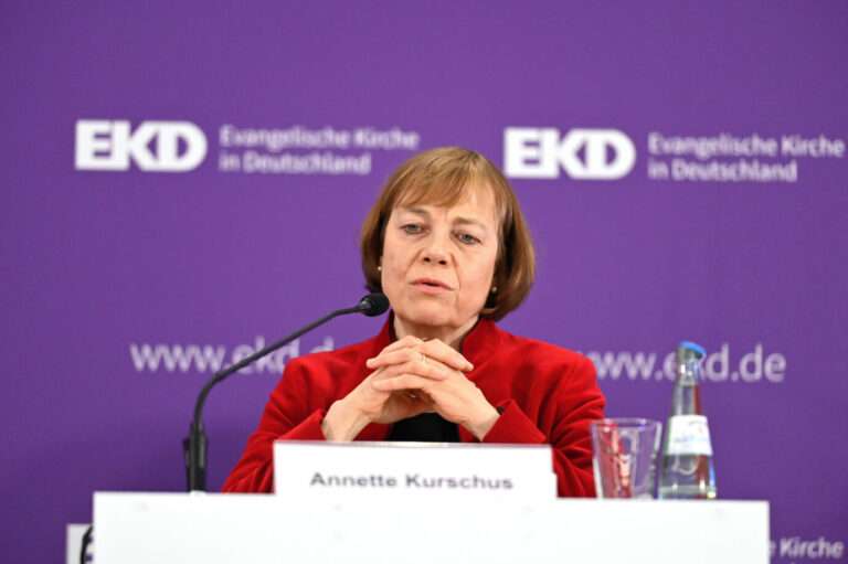 Die EKD-Vorsitzende Annette Kurschus setzt ganz auf zeitgeistige, grüne Themen.