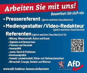 AfD Fraktion Hessen, Stellenangebote, Referentenstellen