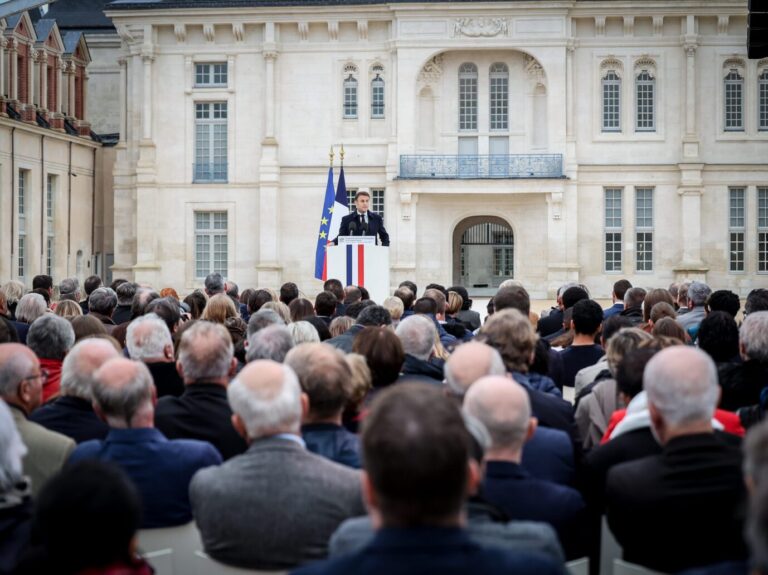 Präsident Macron macht der Gendersprache eine Kampfansage Foto: picture alliance/dpa/MAXPPP | Stephanie Jayet