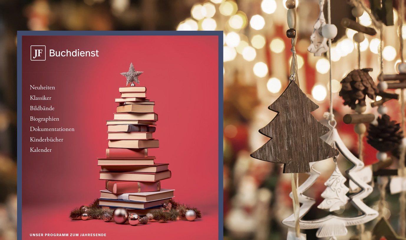 Der Weihnachtskatalog des JF-Buchdienstes 2022 mit vielen schönen Angeboten / Foto: Picture Alliance DPA