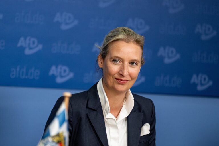 AfD-Chefin Alice Weidel hat so ihre Zweifel, wie ernst es der CDU mit deren Grundsatzprogramm ist.