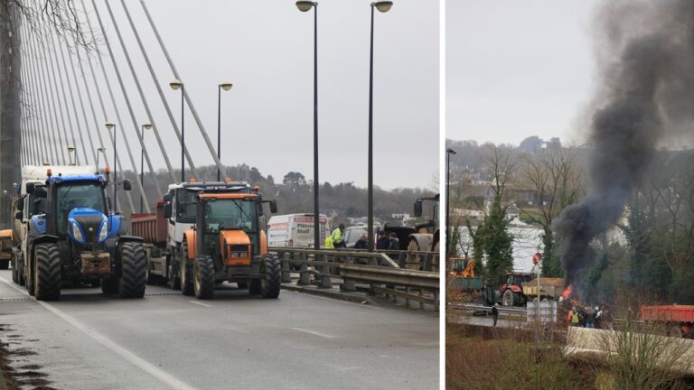 In Frankreich protestieren die Bauern mit Brückenblockaden und Feuern gegen die Regierung. Jetzt geht es nach Paris.