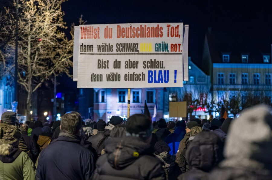 AfD-Demo am Montag in Cottbus.