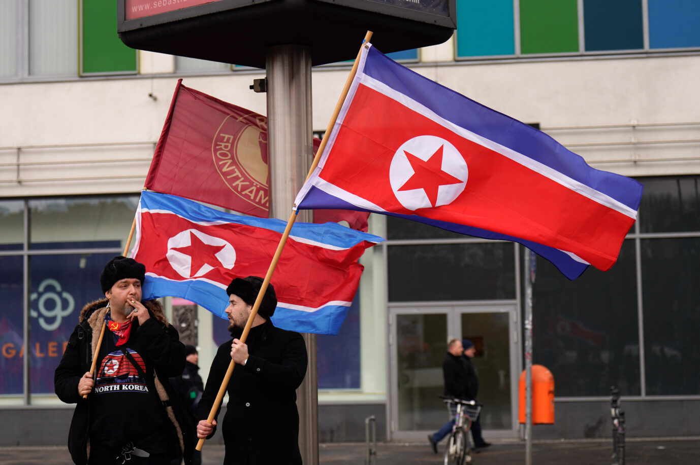 Auf der Luxemburg-Demonstration tummelten sich auch Linke, die Nordkoreas Diktatur toll finden.