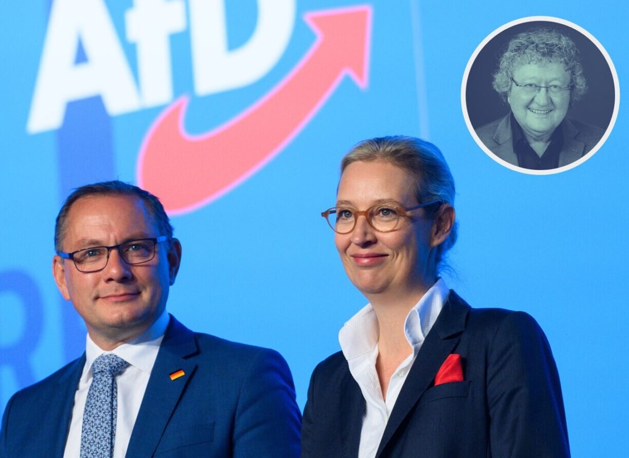 Die AfD-Chefs Tino Chrupalla und Alice Weidel: Opposition muß nicht gefallen Foto: picture alliance/dpa | Klaus-Dietmar Gabbert