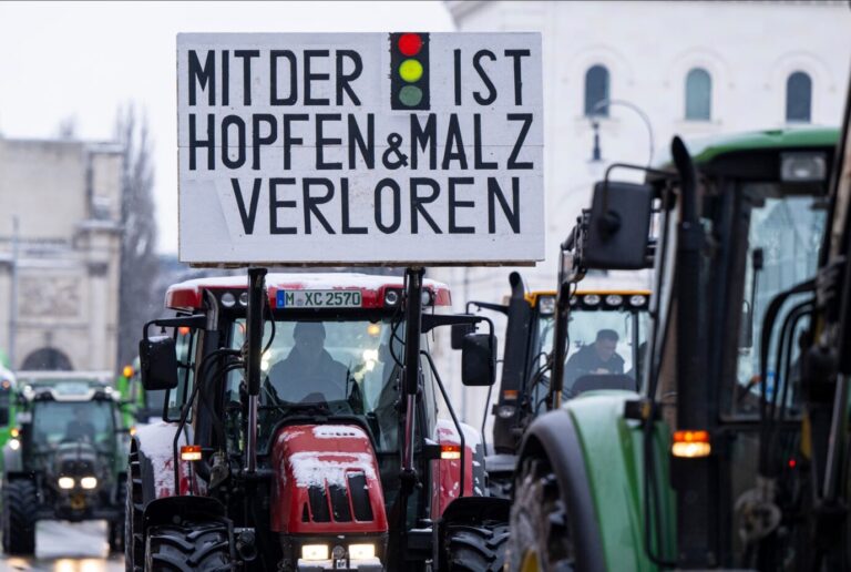 Klare Ansage bei den Bauernprotesten: Die Ampel-Parteien müssen derzeit mächtig einstecken