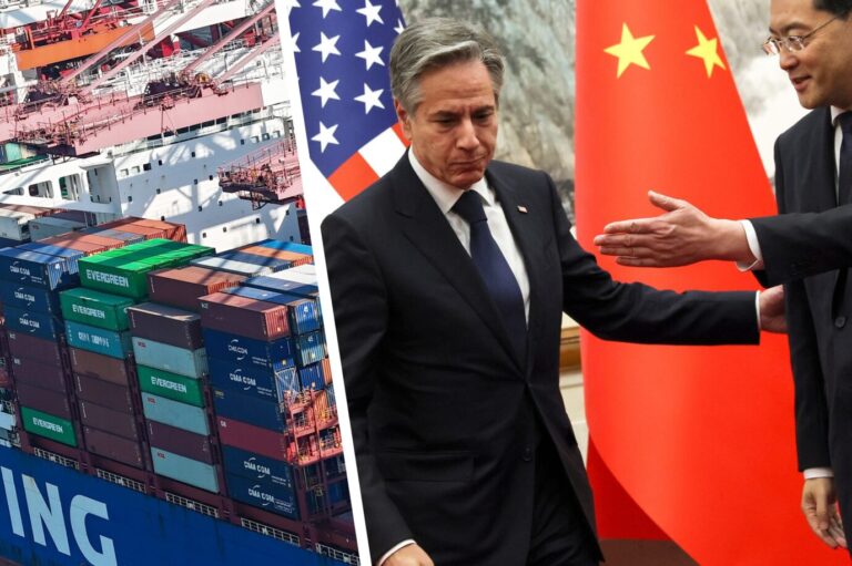 US-Außenminister Anthony Blinken (links) und sein chinesischer Amtskollege Qin Gang treffen sich in Peking zu Gesprächen – steht die Weltwirtschaft auf dem Spiel?