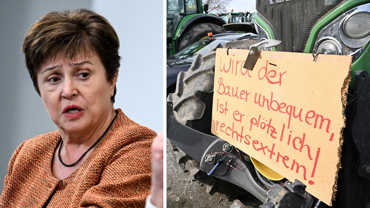 IWF-Chefin Kristalina Georgieva ergreift Partei gegen die Bauern.