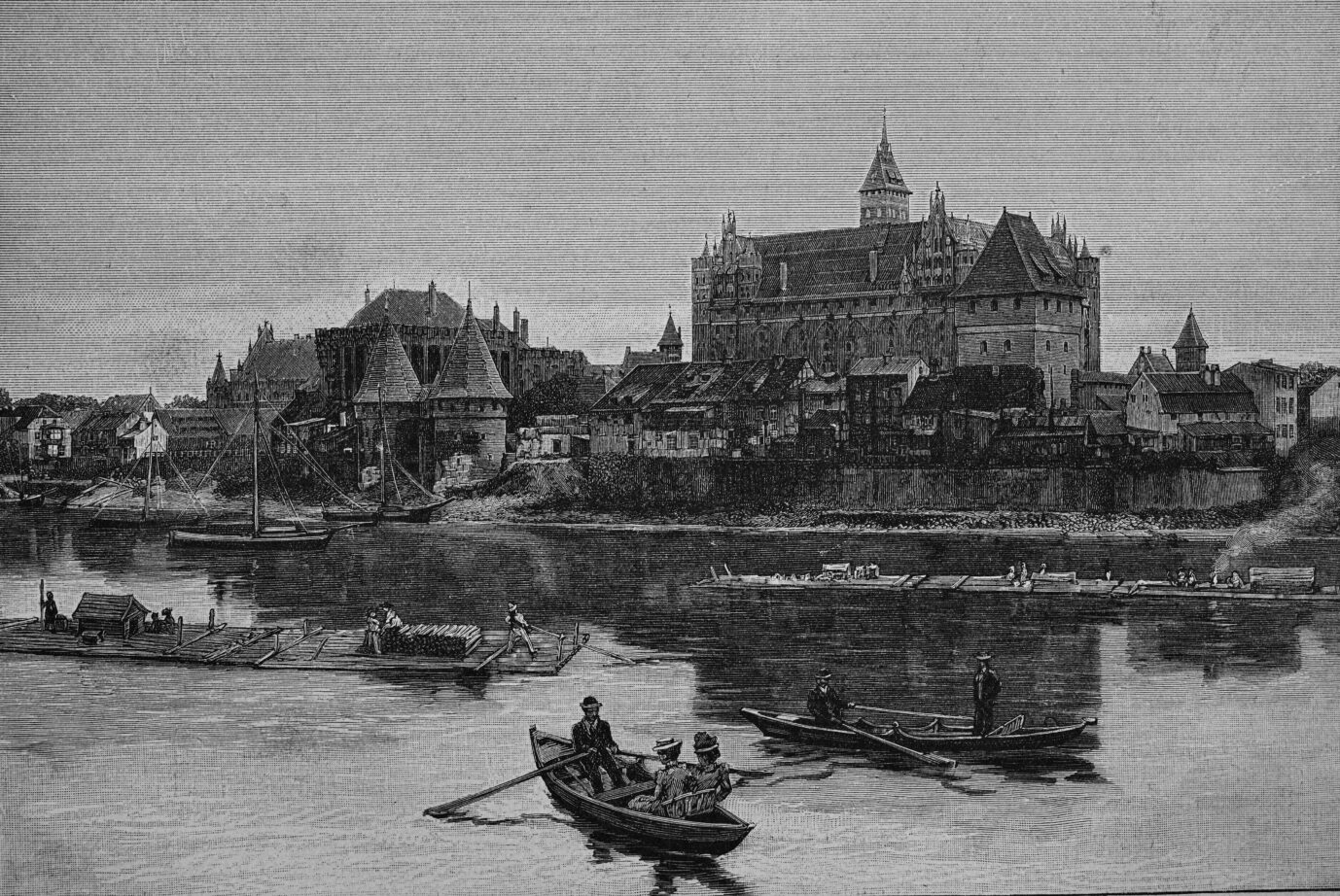 Die Hauptfestung Marienburg an der Nogat: Der Orden verlor die Burg an Polen.