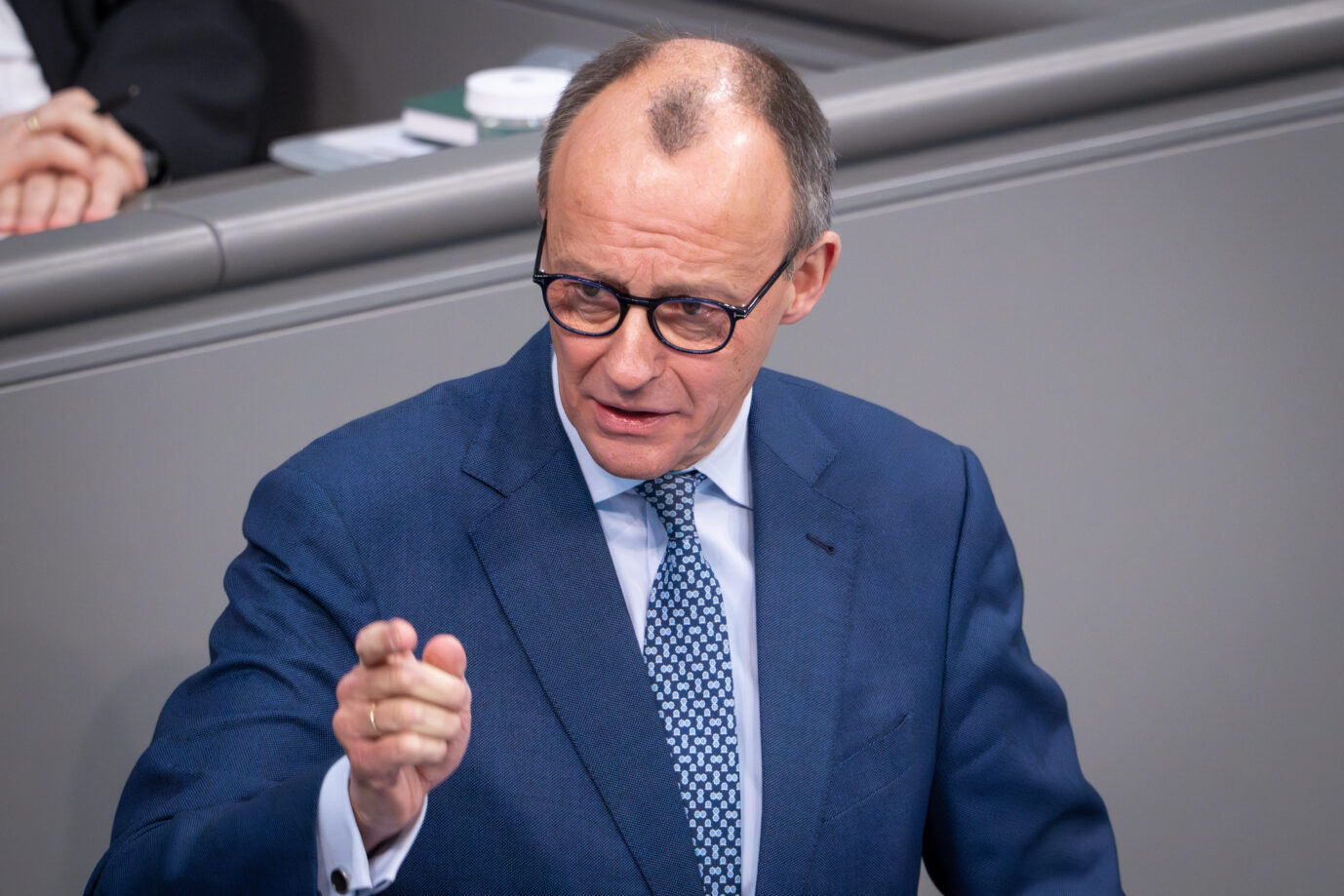 Der CDU-Vorsitzende Friedrich Merz umwirbt Grüne und droht Bauern.