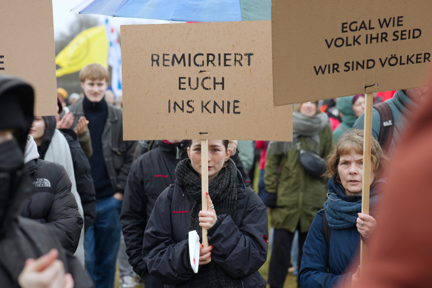 Demonstranten in Berlin: Hysterischer „Kampf gegen Rechts“
