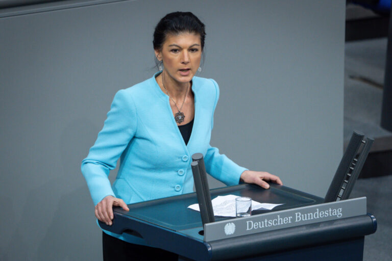 Sahra Wagenknecht im Bundestag: Viele Sympathisanten in Ostdeutschland.