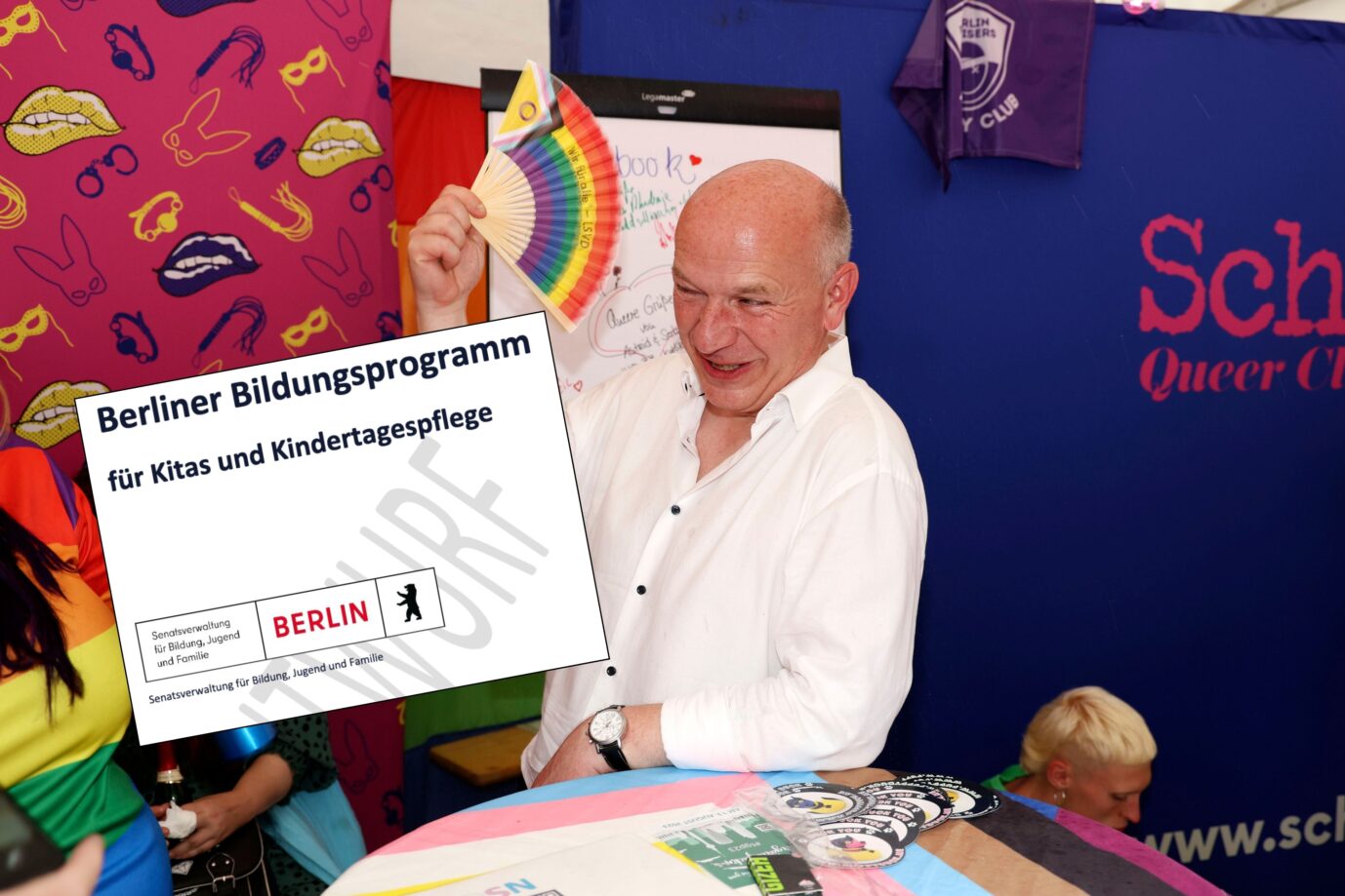 Berlins Regierender Bürgermeister kann gar nicht genug von sexueller Vielfalt bekommen. Auch in KItas.