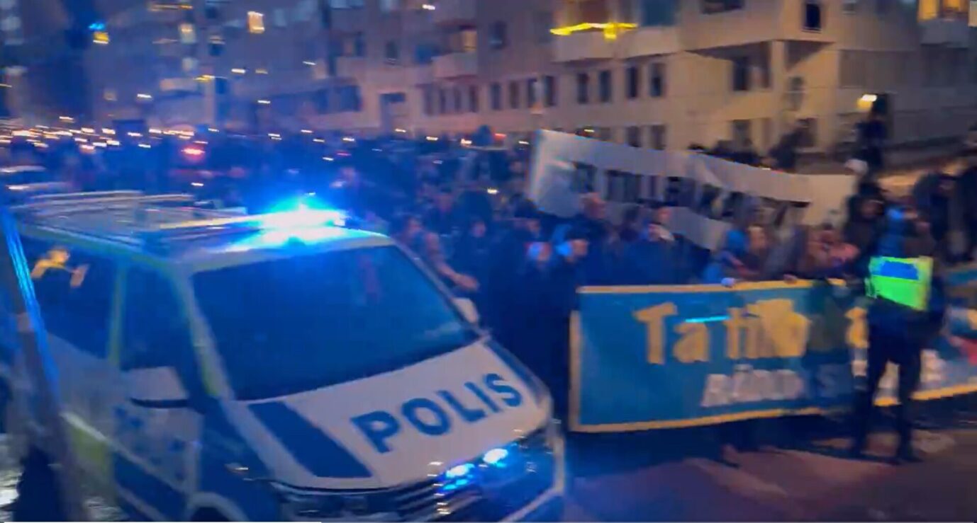 Demonstration in Stockholm: Die Unzufriedenheit mit dem Rundfunk treibt die Bürger auf die Straße.