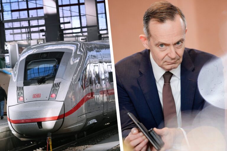 Um das Bahnchaos rund um die GDL-Streiks zu beenden, will Verkehrsminister Wissen (FDP) die Rechtslage reformieren Montage: picture alliance / ASSOCIATED PRESS | Markus Schreiber/ picture alliance / SvenSimon | Frank Hoermann/SVEN SIMON