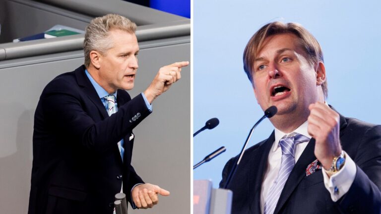 Im Zentrum schwerer Anschuldigungen: Die beiden AfD-Kandidaten für die Europawahl Petr Bystron (links) und Maximilian Krah.