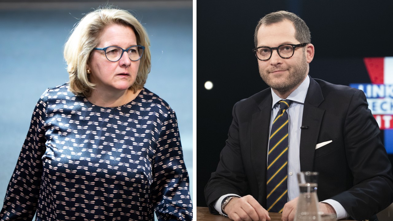  Entwicklungsministerin Svenja Schulze (SPD) verliert gegen „Nius“-Journalisten Julian Reichelt vor dem Bundesverfassungsgericht.