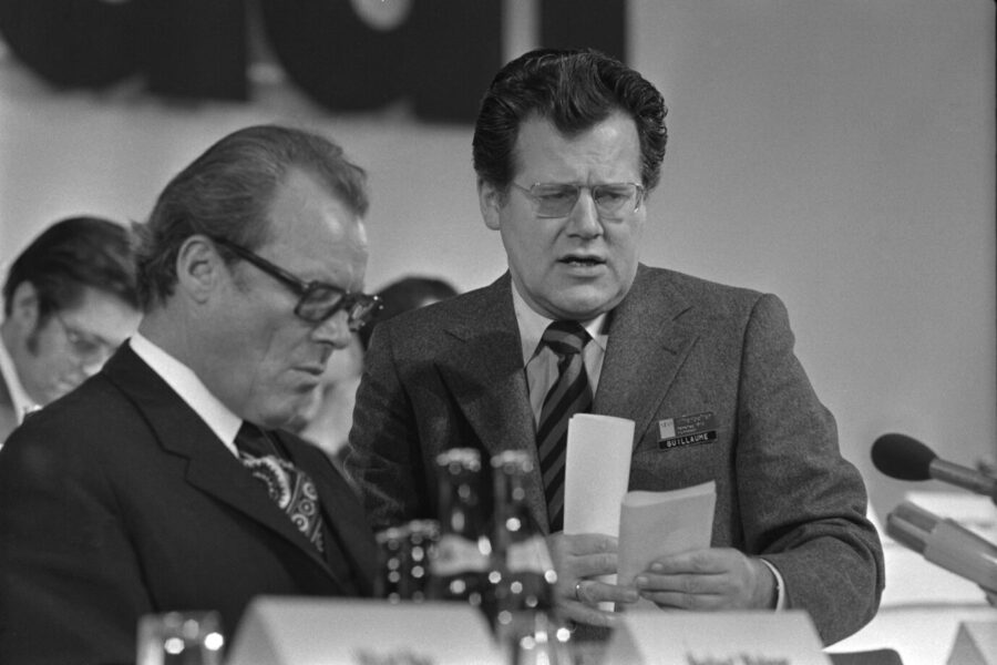 Der DDR-Spion Günter Guillaume (r.) hatte Einblick ins Privatleben von Bundeskanzler Willy Brandt (SPD).