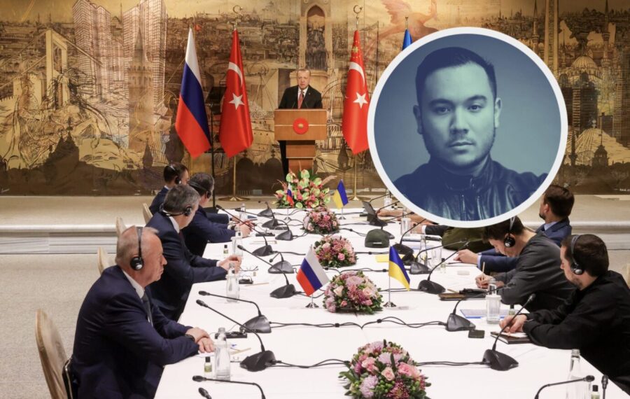 Friedensverhandlungen Ende März 2022 in Istanbul: Die LAge hat sich deutlich verändert Foto: picture alliance/dpa/TASS | Sergei Karpukhin