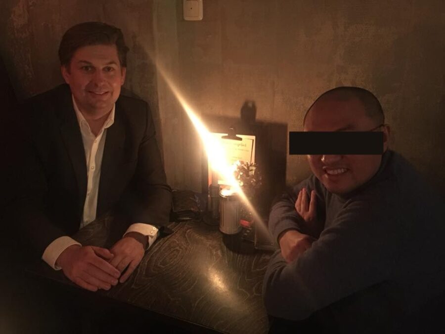 AfD-Spitzenkandidat Maximilian Krah mit seinem unter Spionageverdacht stehenden Mitarbeiter Jian G. Foto: JF/X