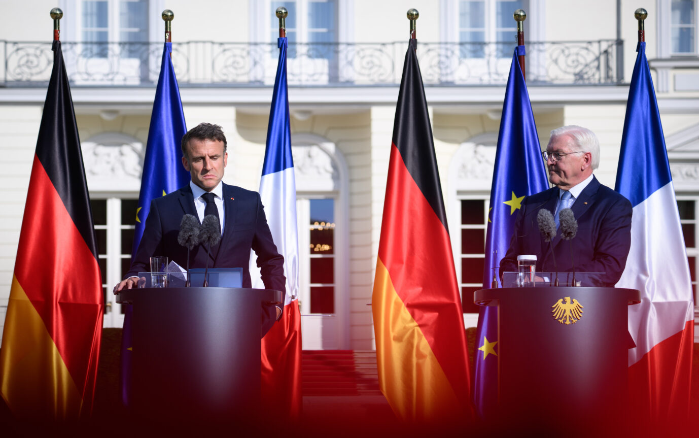 Auf dem Foto befinden sich Frankreichs Präsident Emmanuel Macron und sein deutscher Amtskollege Frank-Walter Steinmeier in Berlin. (Themenbild)