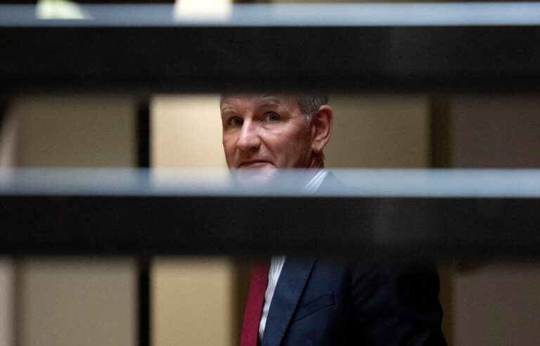 Beim Prozeß in Halle droht AfD-Chef Björn Höcke eine Gefängnisstrafe. Foto: picture alliance / via REUTERS | Pool