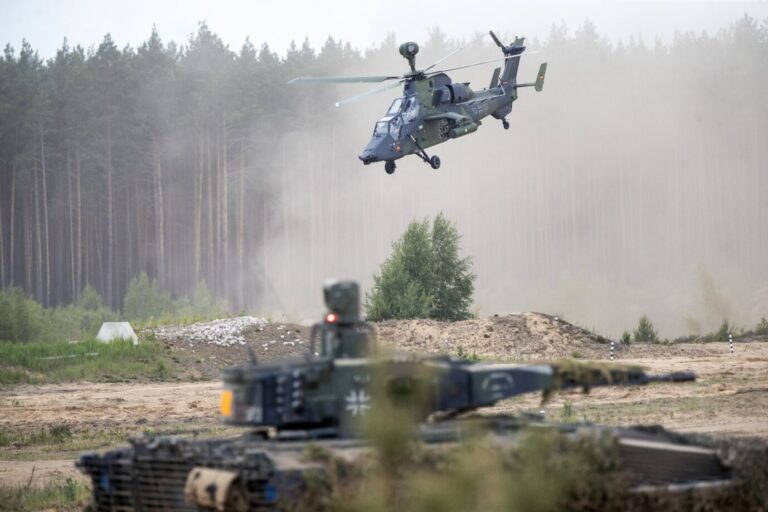 Manöver im Osten: Bundeswehreinheiten nehmen an der Nato-Übung "Quadriga 2024" teil.