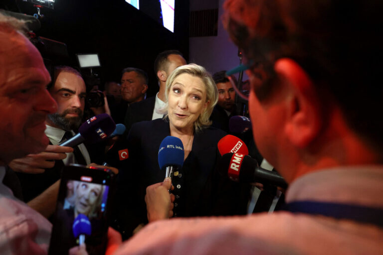 Marine Le Pen am Wahlabend 30. Juni 2024