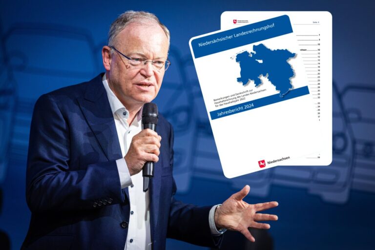 Für Niedersachsens Rechnungshof ist Ministerpräsident Stephan Weil (SPD) für die Finanzeskapaden seiner Regierung mitverantwortlich Montage: picture alliance/dpa | Moritz Frankenberg