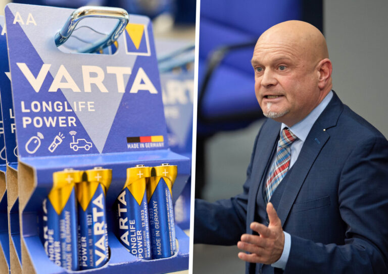 AfD-Bundestagsabgeordneter Enrico Komning (im rechten Bild) zu den Fördergeldern für Varta: Der baden-württembergische Batteriehersteller Varta: „Planwirtschaft im großen Stil hat noch nie funktioniert“ (Themenbild)